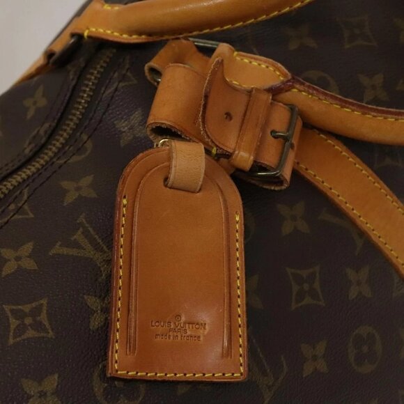 LOUIS VUITTON Monogram Keepall Bandouliere 55 Boston Bag - Picture 14 of 16